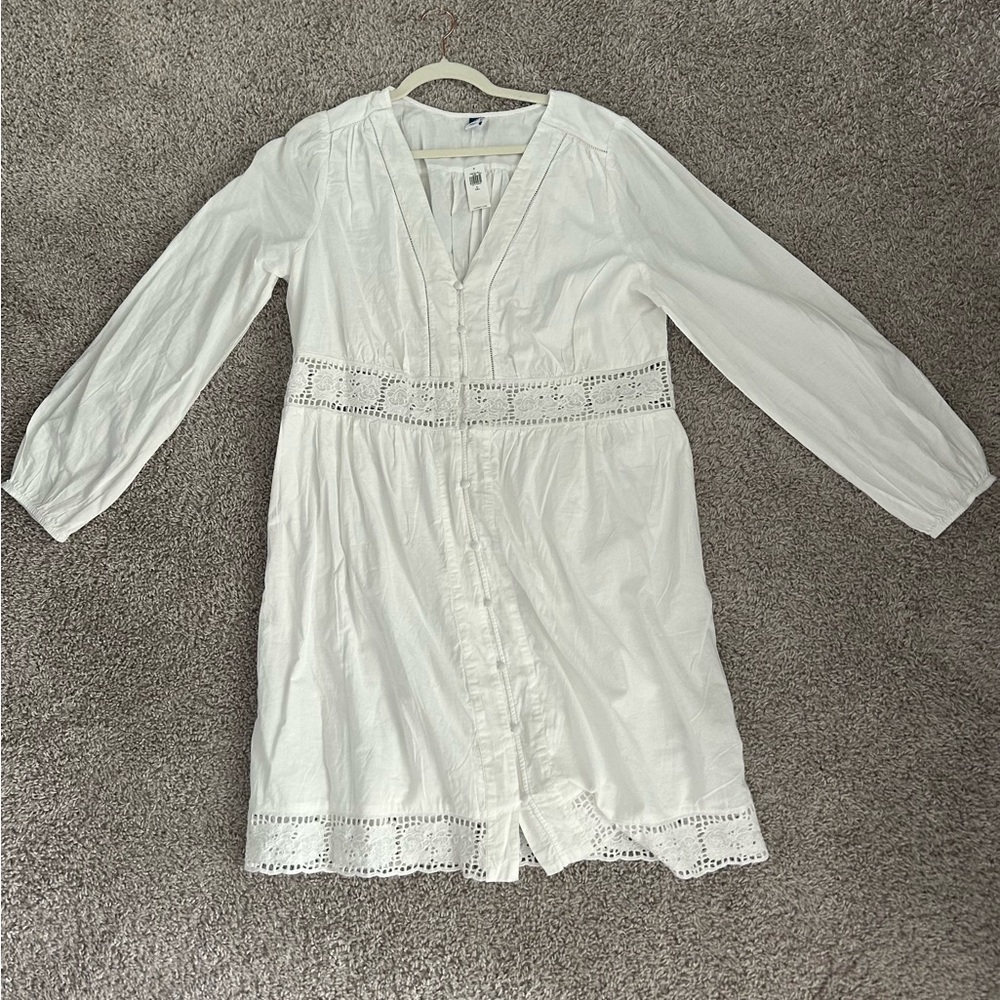 Old Navy, white dress